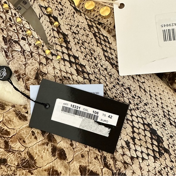 Blumarine sand mini dress size 6 - Picture 8 of 12